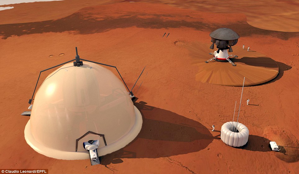 火星基地内部构想图图片
